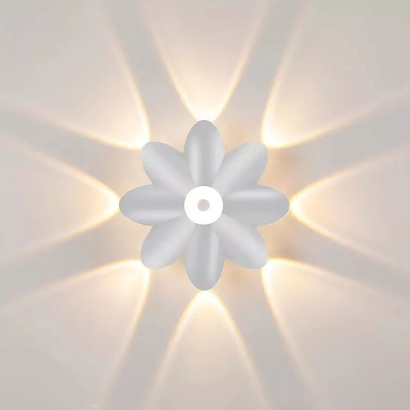 Luz LED de pared para exteriores, decoración hacia arriba y abajo, foco de Lotus Villa, pasillo, balcón, pasillo, luz de pared de fondo