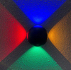 Luces de bola de llegada de gran tamaño de 12W, luz descendente para exteriores, luces multicolores, lámparas de pared externas, luminaria LED Wandlamp, lámparas de pared LED