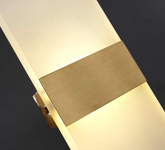 Lámpara de pared de acrílico de 6W Lámpara de luz de pared interior Lámpara de acrílico Led Rgb con BOM / Servicio integral Lámpara de pared LED Marca láser personalizada Productos de lámpara de acrílico personalizados