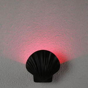 Nueva lámpara impermeable de 5W, candelabro LED de color claro RGB, luz de pared led moderna, luz interior para exteriores, lámpara de concha de jardín para loft