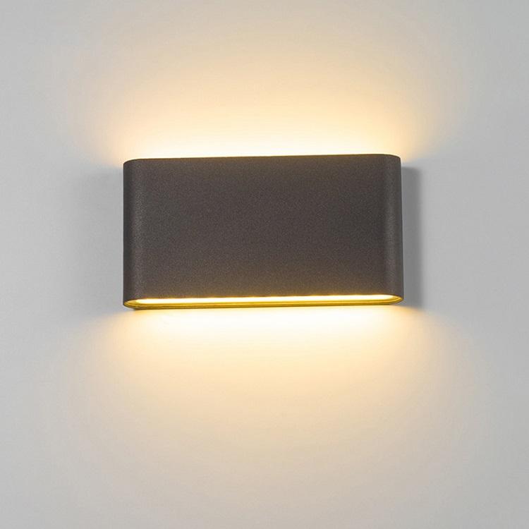 18W LED IP65 Iluminación exterior Lámpara de pared moderna Lámpara de pared LED impermeable para interiores Luz de sala de estar Luz de pared led cuadrada