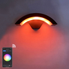 Lámpara de pared inteligente con Control de aplicaciones a prueba de agua, lámpara LED para balcón y patio, luces de pared impermeables inteligentes