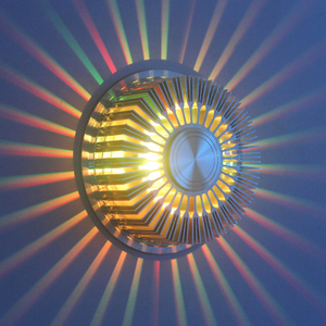 Lámpara de pared LED de 3W y 12 colores, aplique de pared de iluminación Led de aluminio, AC85-265V, accesorio de diseño de interiores para decoración de iluminación de pared de Bar