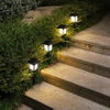 Tipo de casa Exterior Impermeable LED Luz solar Lámpara solar para césped Mini luz solar Jardín alimentado Estilo de cabaña Spike Spot Casa pequeña