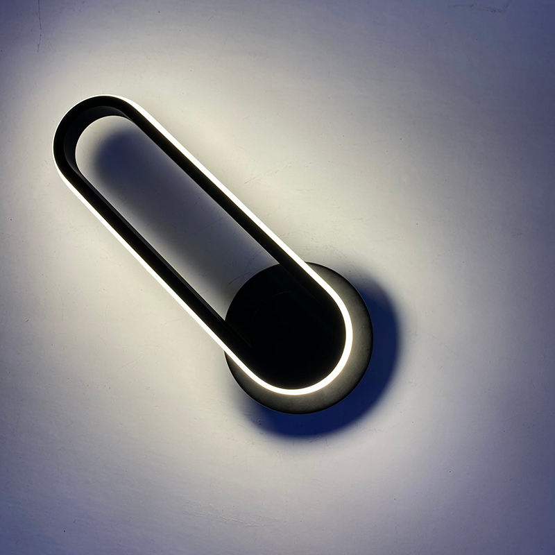Lámpara de pared de dormitorio de 12W, lámpara decorativa de luz de escalera, accesorio de luces de pared Led para sala de estar interior