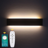 Lámpara led inteligente de luz hacia arriba y hacia abajo, lámpara de pared larga de 2,4G con controlador, luz de pared interior, luz de pared LED, temperatura de tres colores