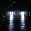 Lámpara de pared Solar negra transparente para exteriores, impermeable, para el hogar, jardín, terraza, balcón, decoración de ambiente, luz