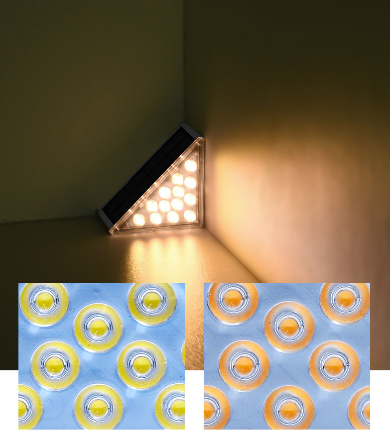 Luz de pared solar para exteriores, luces de pared LED impermeables para patio, calle, paisaje, jardín, lámpara de decoración, lámpara de pared solar para exteriores