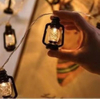 Cadena de luces LED de 1M y 10LED, luces de bola de hadas, cadena para acampar al aire libre, festival, vacaciones, decoración al aire libre, lámpara con batería, Navidad