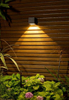 Lámpara de pared solar para jardín al aire libre, lámpara de pared impermeable hacia arriba y hacia abajo, lámpara de pared decorativa para jardín de Villa