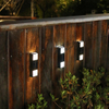 Exterior Super brillante Ip65 impermeable hogar jardín patio decoración iluminación arriba abajo 6 Led lámpara de pared Solar luz