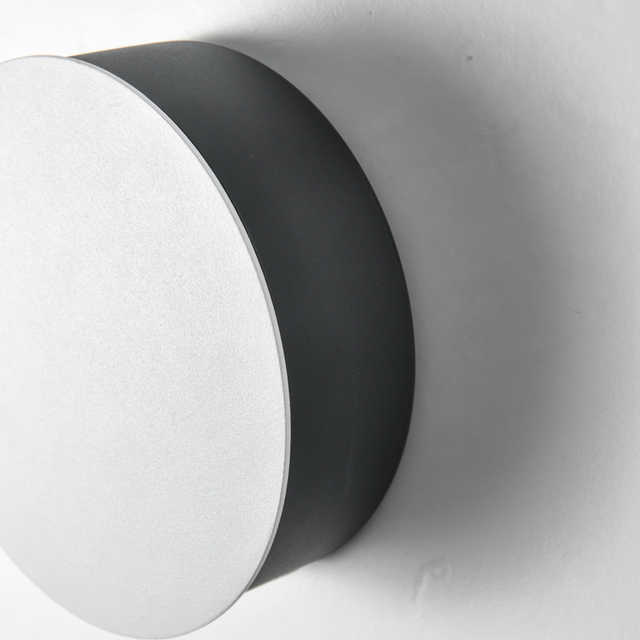 6W LED Lámpara de pared para interiores Lámpara de pared circular Lámpara de pared con control remoto luminoso de cuatro lados Lámpara de pared Decoración Luz Blanco cálido / Luz blanca fría Dormitorio Sala de estar 