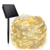 Luces de hadas de cadena solar 200 m Luces de Navidad Guirnalda impermeable al aire libre Lámpara de energía solar Navidad para decoración de jardín.