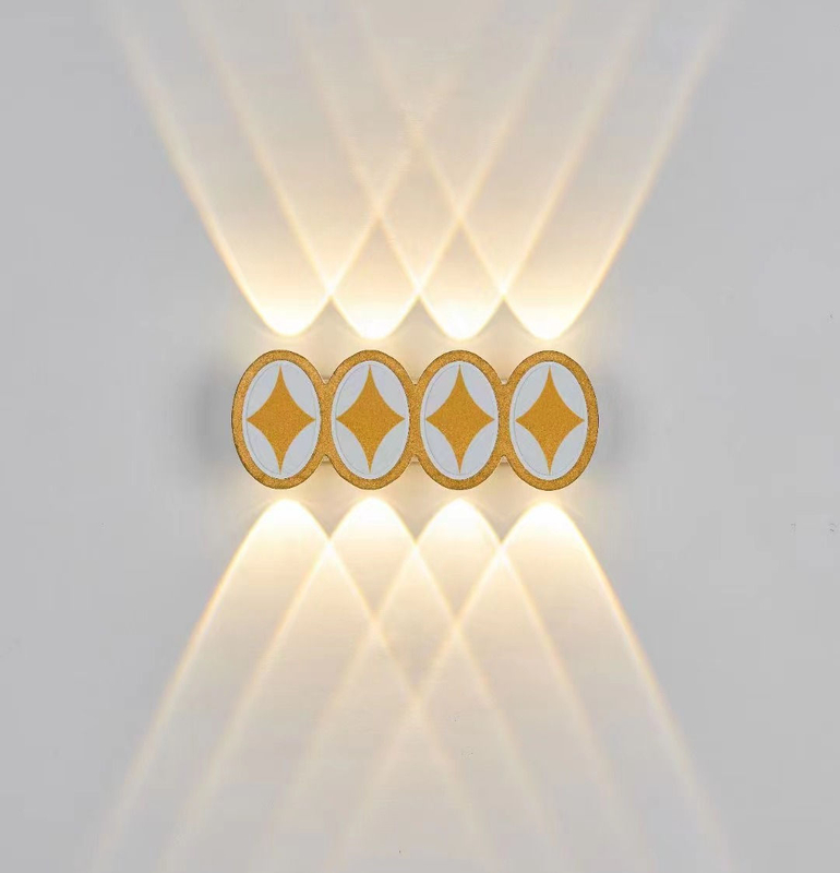 Lámpara LED de pared larga IP65 para exteriores, resistente al agua, luz de valla de jardín, luz de pared interior Simple para decoración del hogar, dormitorio, pasillo