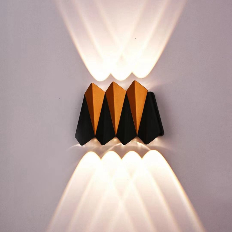 Luminaria de estilo nórdico, resistente al agua, para jardín, 12W, LED, lámpara de pared, luz nocturna, decorar para iluminación exterior, fondo de sofá