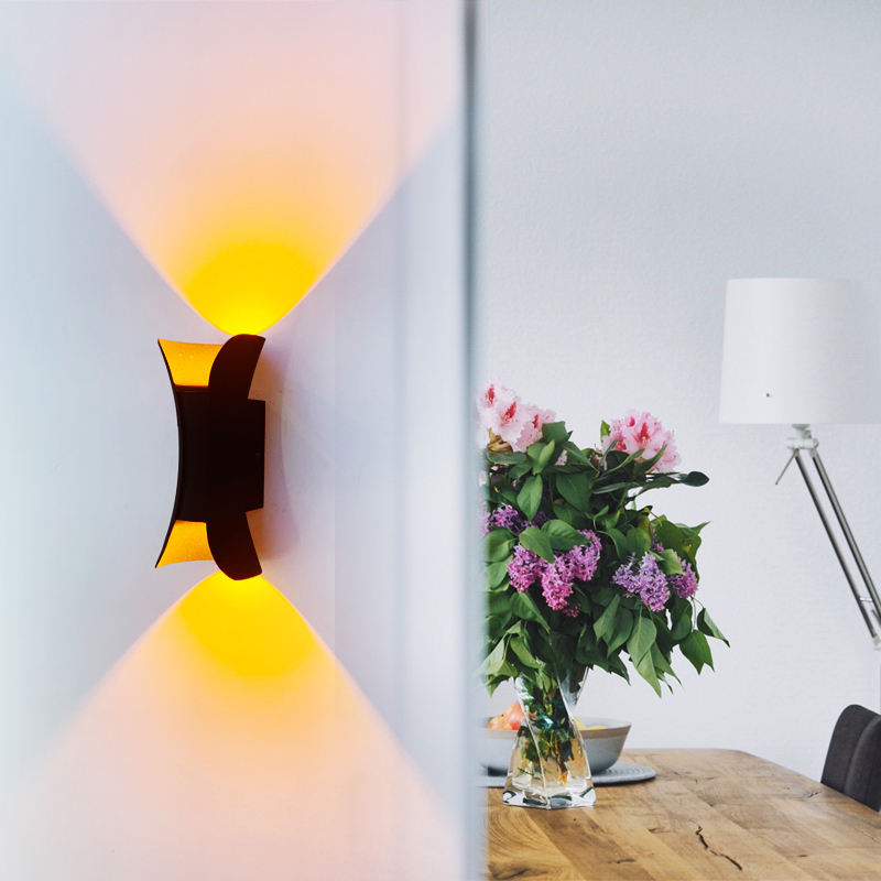 6w 10w Nuevo diseño Decoración de vacaciones Lujo Exterior Interior A prueba de agua Lámpara de pared LED Soporte de pared Luz IP65 Productos