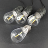 E14 S14 lámpara de filamento E27 lámpara decorativa cadena LED bombilla 110V 3V solar Edison bombilla vintage PC plástico A filamento