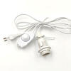 Portalámparas colgante europeo con enchufe de base E14 con interruptor de encendido y apagado enchufe de la UE extensión de cable vintage E27 a 2 enchufe de 3 pines us au