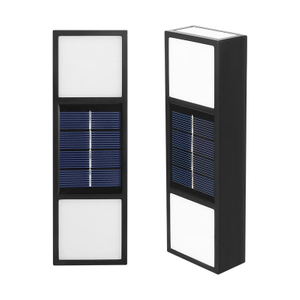Lámpara de pared Solar de 6LED IP65, luz de patio impermeable para exteriores, jardín, villa, lámpara de lavado de pared para exteriores, lámpara de pared