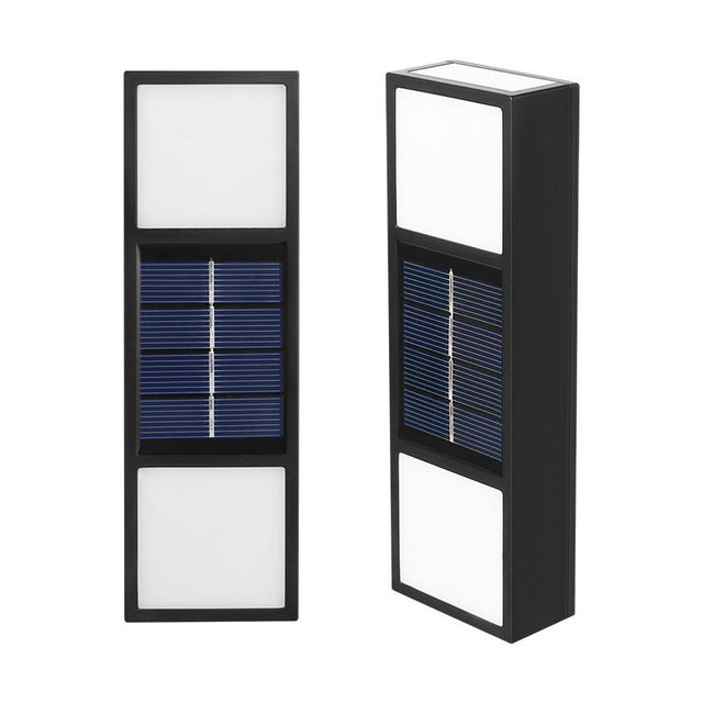 Lámpara de pared Solar de 6LED IP65, luz de patio impermeable para exteriores, jardín, villa, lámpara de lavado de pared para exteriores, lámpara de pared