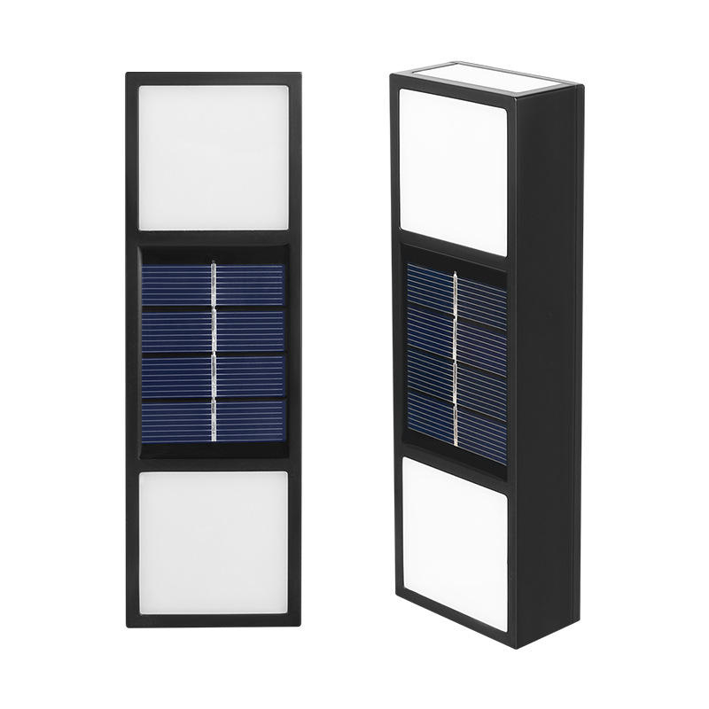 Lámpara de pared Solar de 6LED IP65, luz de patio impermeable para exteriores, jardín, villa, lámpara de lavado de pared para exteriores, lámpara de pared