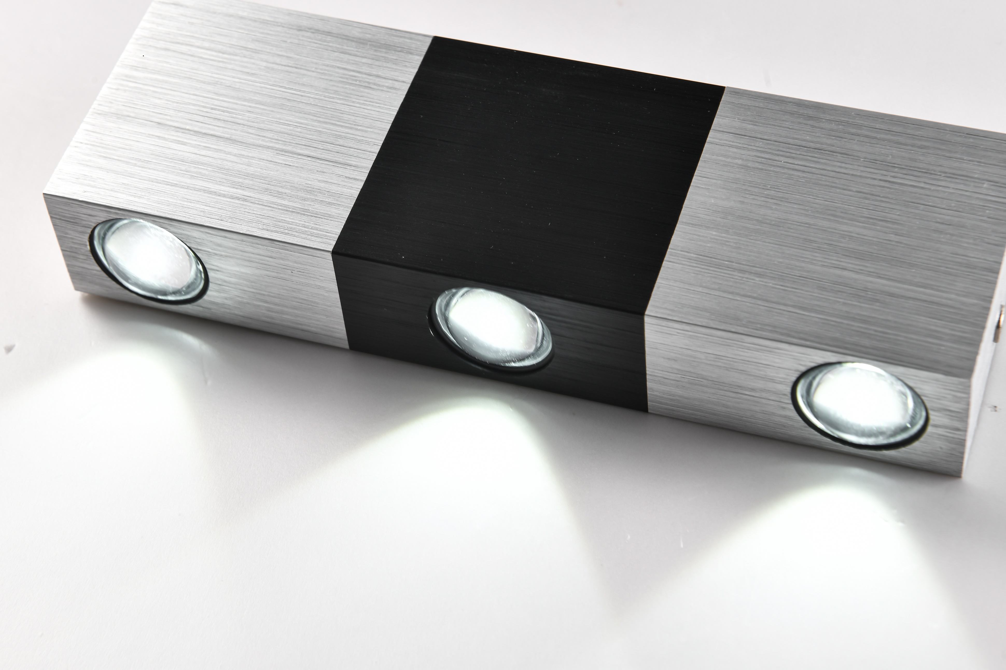 Lámpara de pared de aluminio Led de 3W, candelabro de pared cuadrado para restaurante, sala de estar, dormitorio, cabecera, lámpara de pared Rectangular para interiores