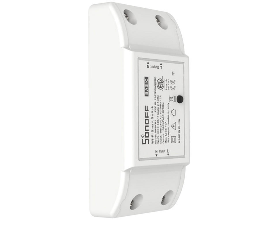Itead Basic R2 Mini DIY módulo Wifi interruptor de luz aplicación remota inalámbrica interruptor de Control 220V hogar inteligente interruptores eléctricos