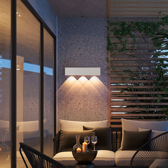 Moderna lámpara de pared LED para interiores, lámpara de noche, sala de estar, iluminación del hogar, pasillo, decoración, luz de aluminio, AC85-265V