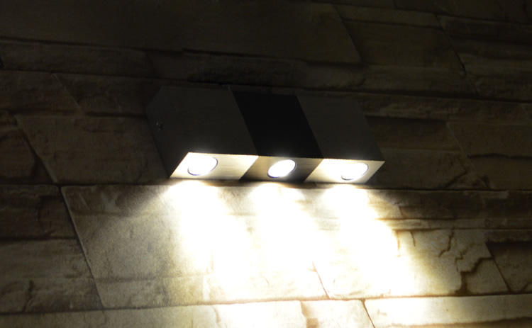 Lámpara de pared de aluminio Led de 3W, candelabro de pared cuadrado para restaurante, sala de estar, dormitorio, cabecera, lámpara de pared Rectangular para interiores