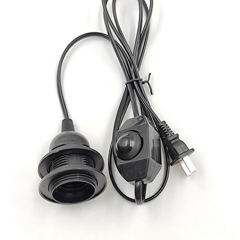 Interruptor de atenuación de 110V, 220V, 301, interruptor regulable E26 E27, enchufe de cable eléctrico, interruptor y cable de 0,75mm, 0,5mm, 0,35mm, portalámparas E26