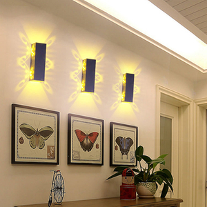 Lámpara Led decorativa, luz de pared de mariposa doble y luz nocturna para interiores. Lámpara de luz LED para interiores, artículos decorativos