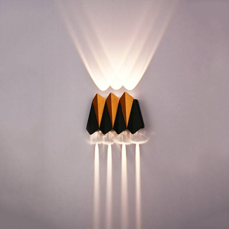 Luz LED de pared impermeable para exteriores, moderna, creativa, IP65, para Hotel, Villa, sala de estar, luz de pared de fondo