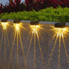 Lámpara solar LED de color blanco cálido para escaleras, luces de jardín para exteriores, luz solar impermeable para balcón, decoración para valla de escalera de Patio