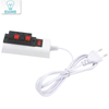 Cable de 1,5 m, accesorio de 2/4 pines, probador de enchufe blanco para UE y EE. UU., interruptor adaptador de lámpara LED de alta calidad para tira de luz de lámpara con Chip de controlador Led