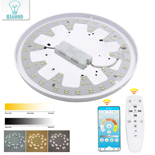 Superficie de fuente de luz de repuesto inteligente de 2,4G para candelabro de Control remoto, luz led de techo, controlador de luz de techo