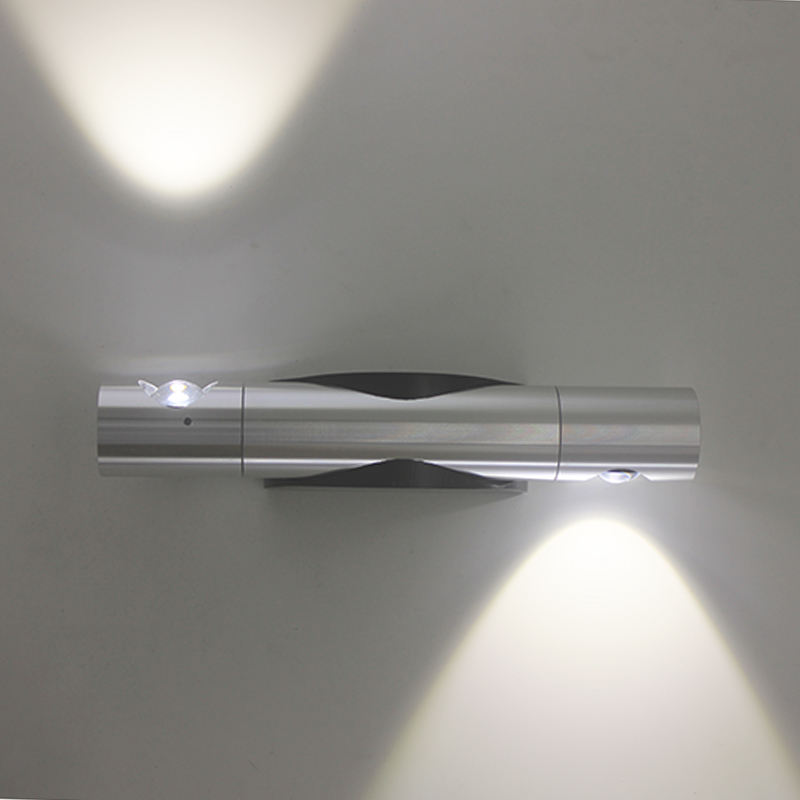 2x3W AC85-265V 360 grados de rotación LED lámparas de pared lectura lámpara de pared espejo iluminación escalera luz moderna aplique de pared