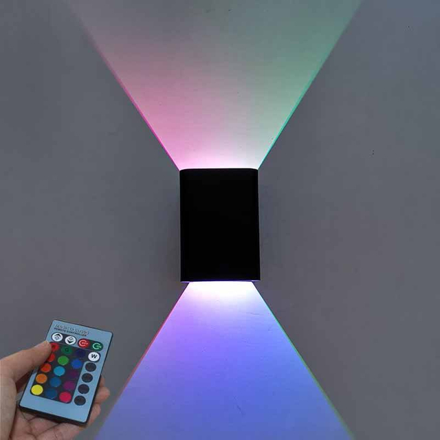 Lámpara LED minimalista moderna de aluminio, lámpara de noche, lámpara de pared para habitación, espejo de baño, apliques modernos para exteriores