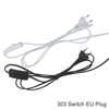 Cable de línea 303/304/317/301, cable de alimentación atenuador/interruptor de doble botón, Cable de enchufe europeo para bombilla LED/luminaria de escritorio de EE. UU.