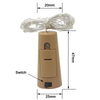 Novedad 2M 20leds LED cobre Hada noche luz impermeable guirnalda lámpara para jardín Navidad boda fiesta decoración iluminación
