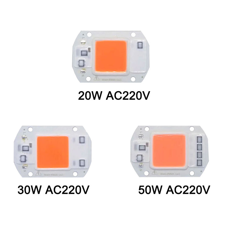 Chip de cultivo led de espectro completo de alta potencia 20W 30W 50W para iluminación de crecimiento de plantas de interior
