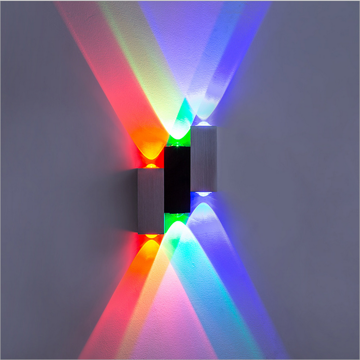 Lámpara de pared LED Arriba y abajo Escalera Aplique de pared Suministro de fábrica 6W Luces de pared interiores de aluminio Fabricación ILUMINACIÓN decorativa