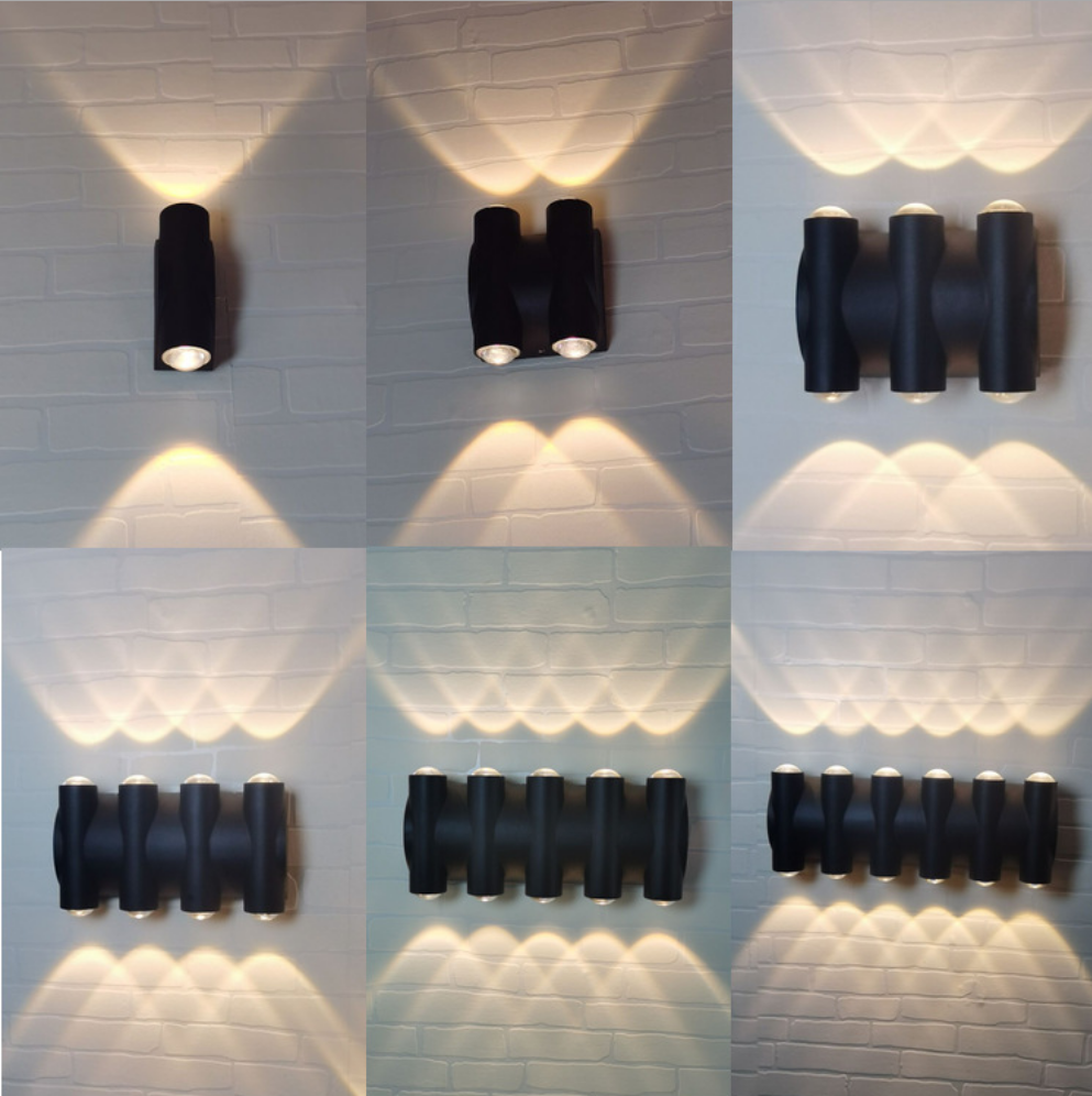 Aplique de pared moderno, luces LED de 12W para pared de habitación, lámparas de iluminación de pared de aluminio para sala de estar, dormitorio, pasillo