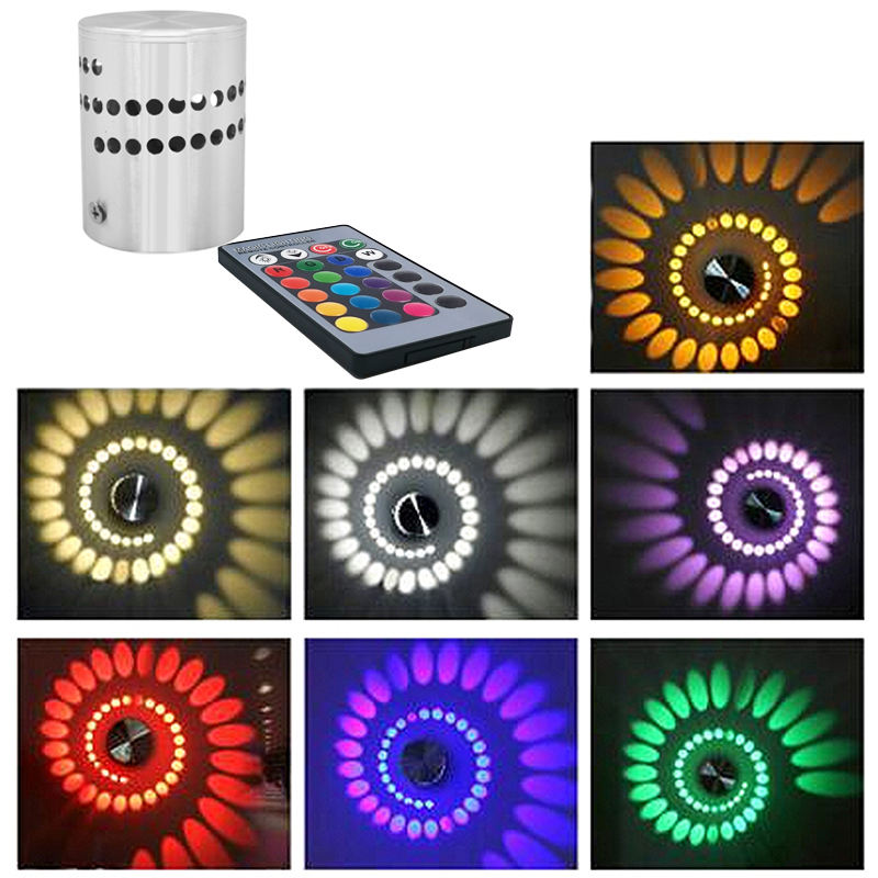 Lámpara de pared de techo LED rgb porosa montada en el techo con control remoto para interior Restaurante Bar candelabro de luz patio, noticias