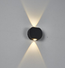 Lámpara de pared LED de 4W para exteriores Lámpara de pared LED para jardín con aplique de pared de aluminio hacia arriba y hacia abajo