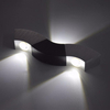 Lightess 3W LED luces de pared interior arriba y abajo lámpara de pared de aluminio lámpara de pasillo iluminación de pared plata blanco frío