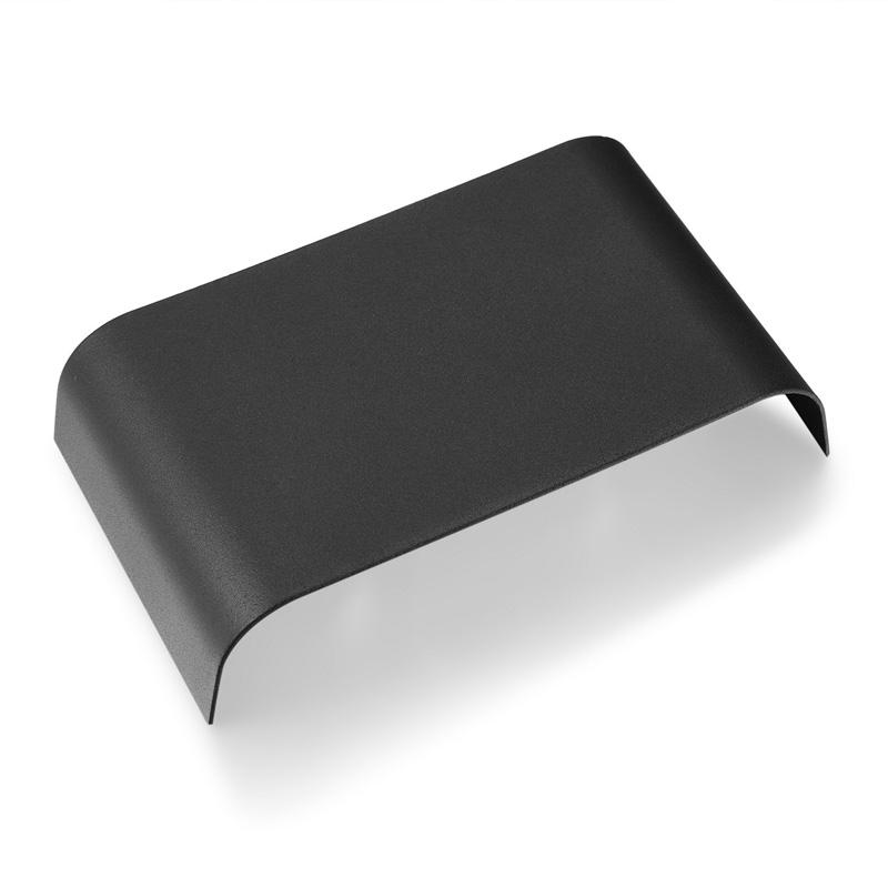 Nueva lámpara de aluminio LED moderna, lámpara de noche, lámpara de pared, lámpara de espejo de baño para habitación, carcasa blanca y negra de onda larga