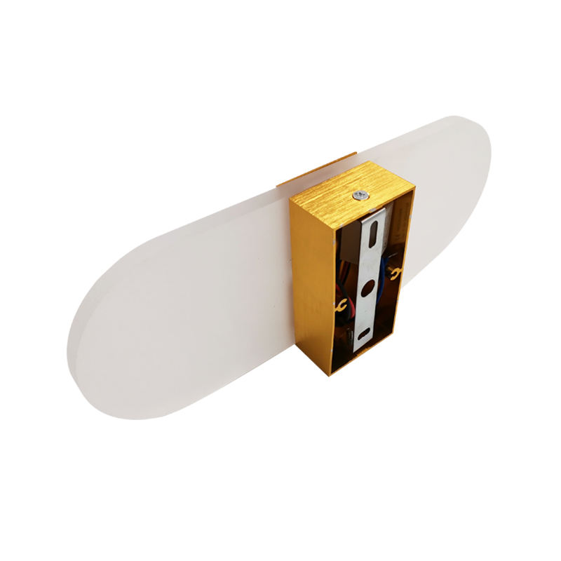 Lámpara de pared acrílica negra de ángulo redondo de 6W, lámpara de escalera para dormitorio, lámpara de pared de fondo para luz de pared LED, decoración de hotel