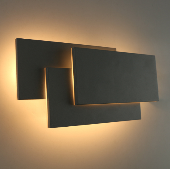 Nueva luz de pared led de hotel moderna de 12 W para dormitorio, sala de estar, mesita de noche, decoración interior, tocador moderno negro, se vende bien electrónico