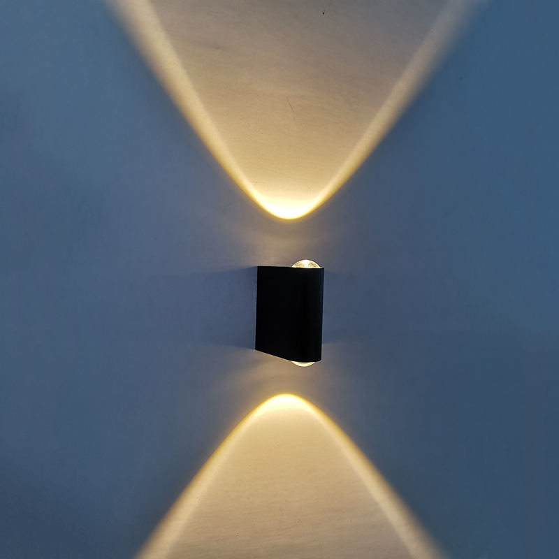 Luces de pared modernas de 2 W, candelabro montado en la pared del baño, lámpara de pared LED de aluminio resistente al agua, accesorios de iluminación de decoración Industrial