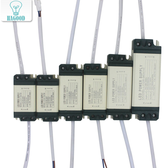 Controlador LED de plástico Controlador LED de plástico Transformadores de iluminación Caja de plástico segura Controlador LED Transformador de luz LED Adaptador de fuente de alimentación para lámpara / bombilla LED